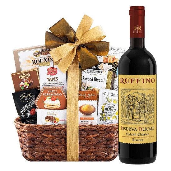 Ruffino Riserva Ducale and Bon Appetit Gourmet Gift Basket
