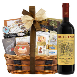 Ruffino Riserva Ducale and Bon Appetit Gourmet Gift Basket