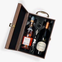 Lauverjat Sancerre Wine Set in Wooden Gift Box