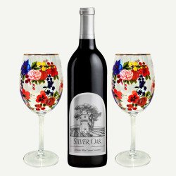 Silver Oak Alexander Valley And Red Wine Glasses Set