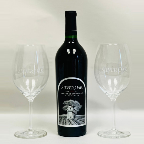 Silver Oak Napa Valley Cabernet Sauvignon Wine And Glass Set Silver Oak Napa Valley Cabernet Sauvignon Wine And Glass Set