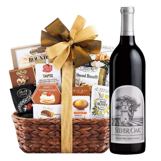 Silver Oak Napa Valley Wine and Bon Appetit Gift Basket
