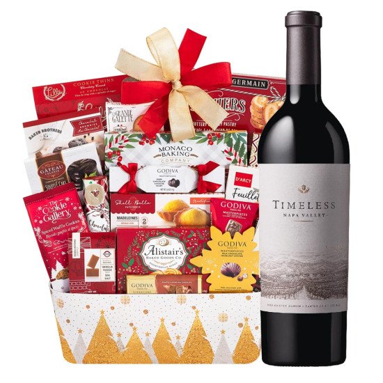 Silver Oak Timeless and Godiva Holiday Gift Basket Silver Oak Timeless and Godiva Holiday Gift Basket