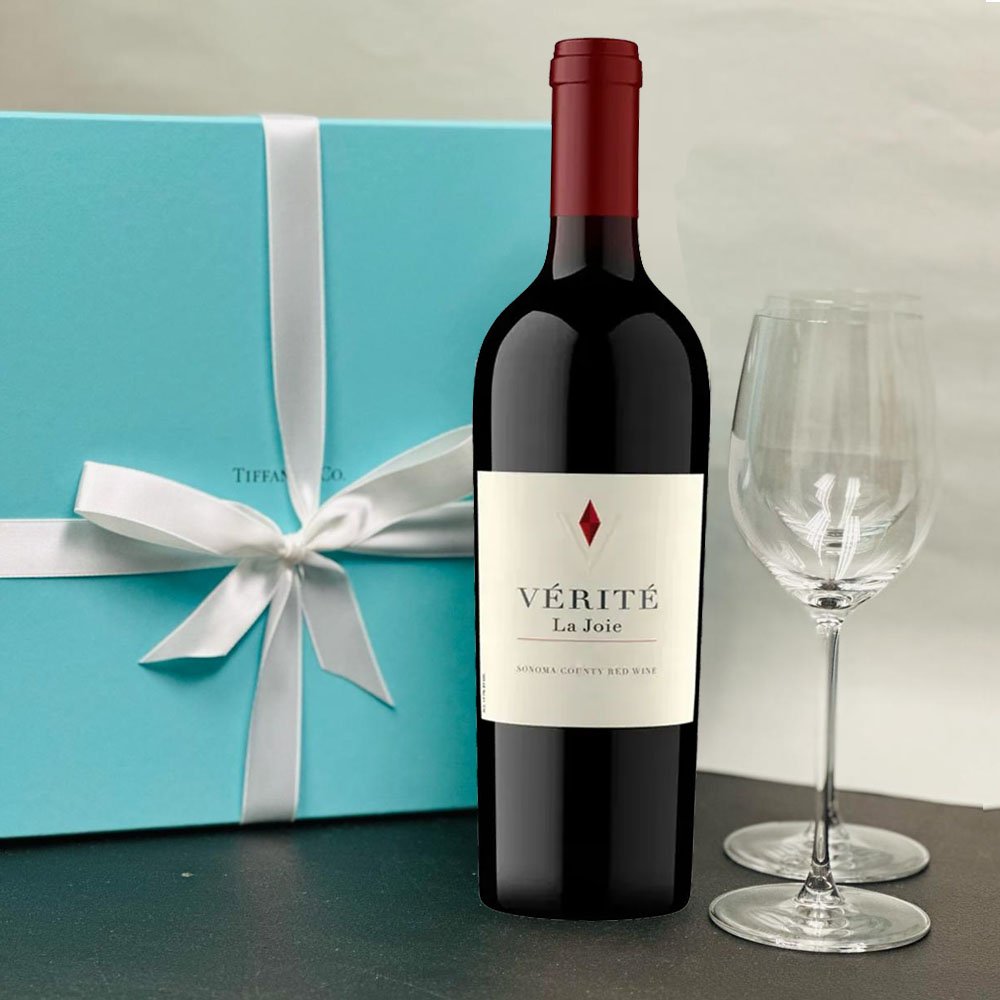 Buy Verite Cabernet La Joie 2018 with Tiffany Wine Glasses Set