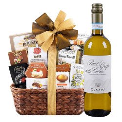 Zenato Pinot Grigio Italian Wine with Bon Appetit Gourmet Gift Basket Zenato Pinot Grigio Italian Wine with Bon Appetit Gourmet Gift Basket