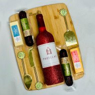 Pauillac Wine and Gourmet Charcuterie Board Gift Set