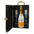 Hand-Painted Veuve Clicquot Champagne And Flutes Gift Set