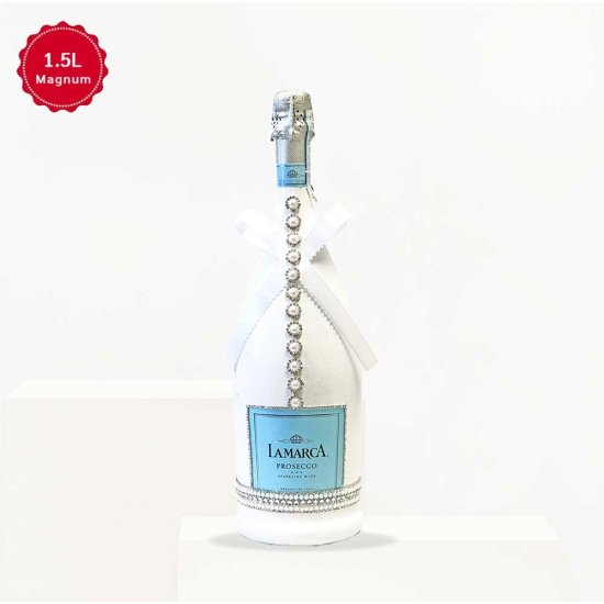 1.5L La Marca Prosecco Magnum Sparkling Wine Custom Wedding Design