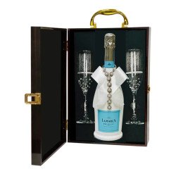 Pearl Design Sparkling Wine And Flutes Gift Set