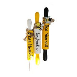 3 Pieces bee-themed rolling pin accessory