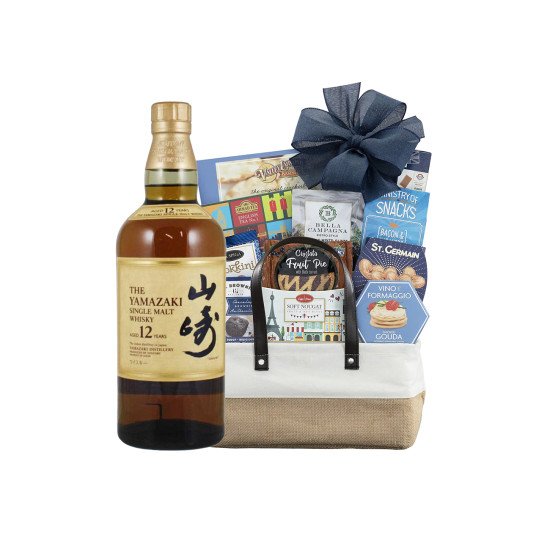 Yamazaki Japanese Gourmet Delight Gift Basket (12yr Single Malt Whiskey)