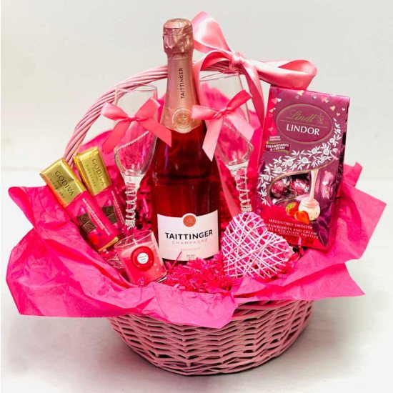 Pink Romance Gift Basket Pink Romance Gift Basket