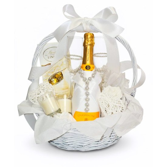 Wedding Gift Basket white