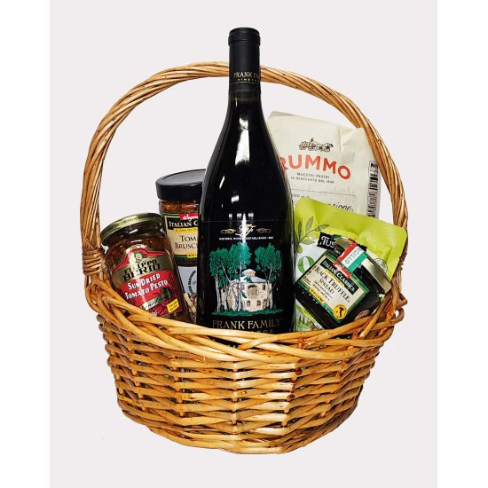 Frank Family Pinot Noir Wine Wicker Gift Basket
