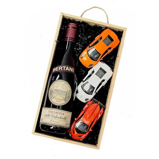 Bertani Amarone Wine And Mini Lamborghini Gift Set
