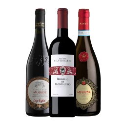 Three Bottle Italian Red Wine Gift Set