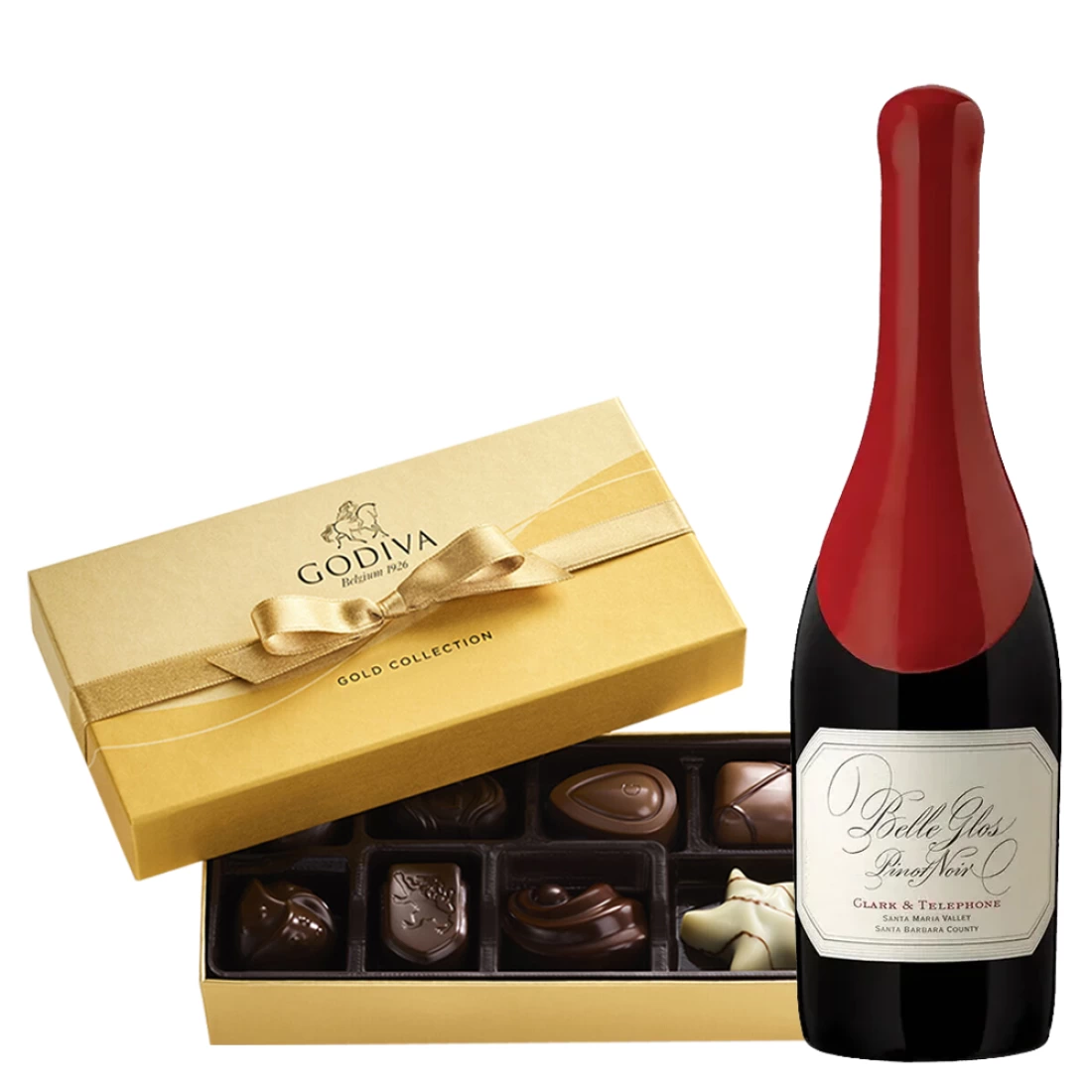 Belle Glos Pinot Noir and Godiva Gift Box