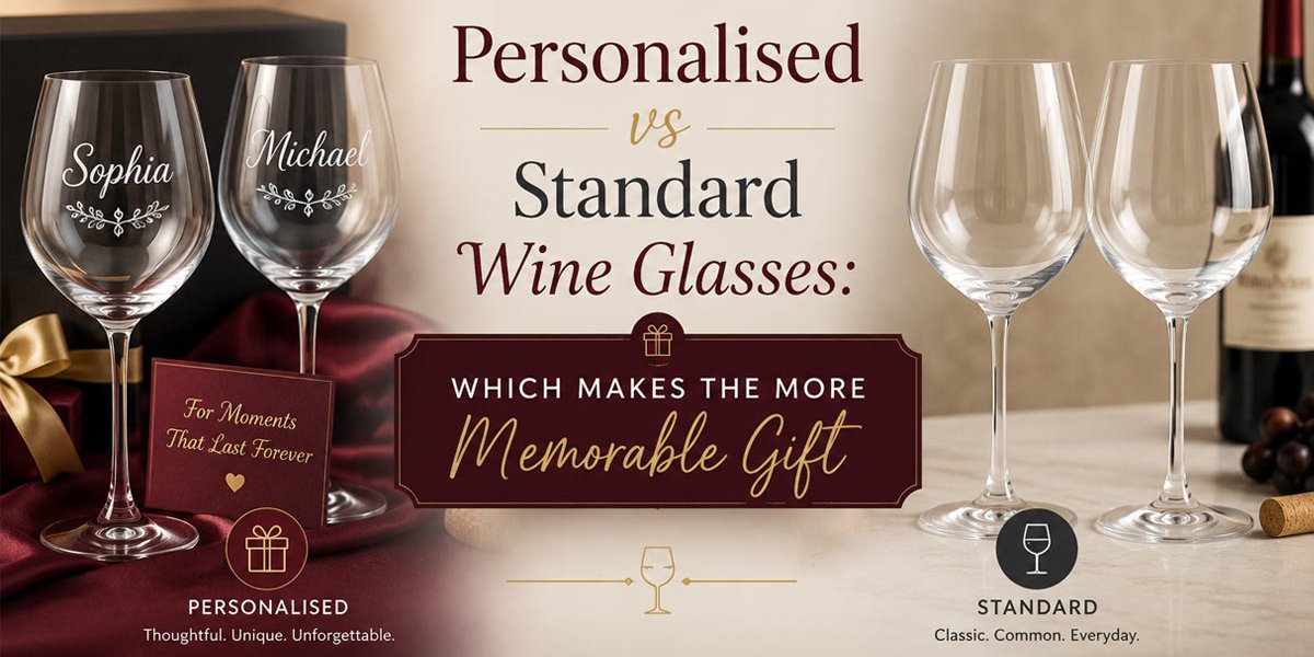 Personalized vs Standard Wine Glasses: Which Makes the More Memorable Gift? Personalized vs Standard Wine Glasses: Which Makes the More Memorable Gift?