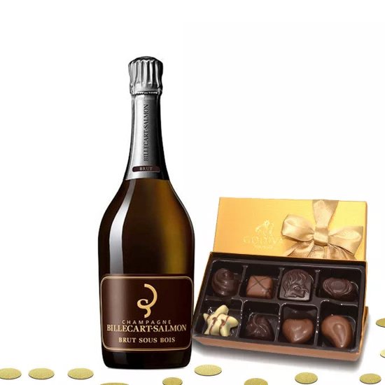 Billecart-Salmon Brut Sous Bois With Godiva 8 PC