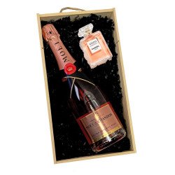 Moet and Chandon Rose champagne + Coco Chanel Mademoiselle