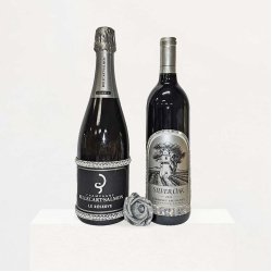 Billecart-Salmon Le Réserve & Silver Oak Alexander Valley Sparkling wedding design set