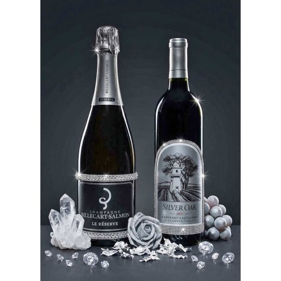 Billecart-Salmon Le Réserve & Silver Oak Alexander Valley Sparkling wedding design set