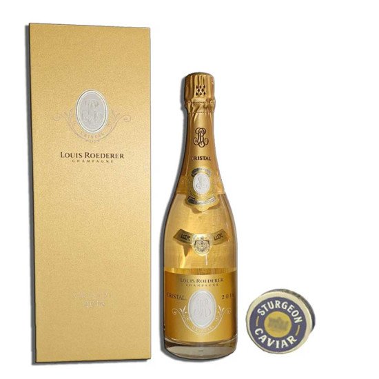 Louis Roederer Cristal Champagne with Black Caviar Gift Set Louis Roederer Cristal Champagne with Black Caviar Gift Set