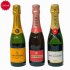 Veuve Clicquot Brut & Moet and Chandon & Piper-Heidsieck Cuvée Brut champagne trio 375ML