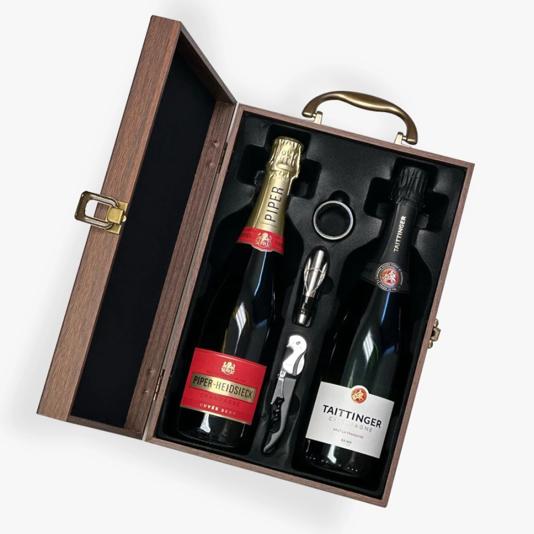 Taittinger and Piper Heidsieck Brut Champagne Gift Box
