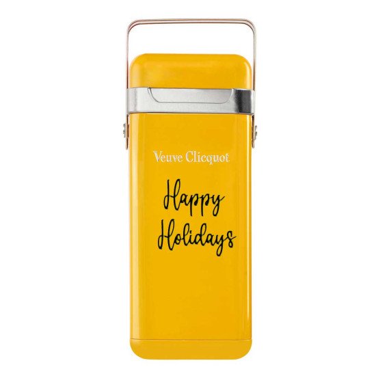 Personalized Veuve Clicquot Cooler 'Happy Holiday' Gift Box Personalized Veuve Clicquot Cooler 'Happy Holiday' Gift Box