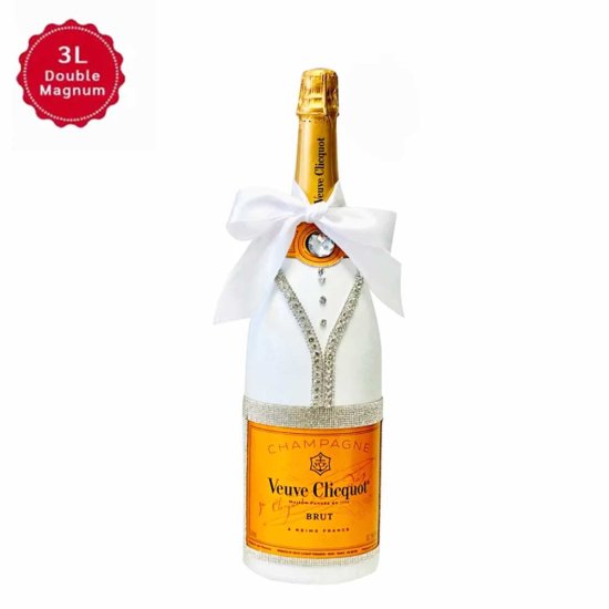 Veuve Clicquot Jeroboam Champagne 3L Sparkling Custom Wedding Edition