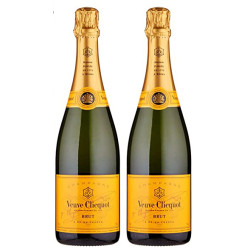 Veuve Clicquot Brut Yellow Label Champagne Gift Set (Pack of 2)