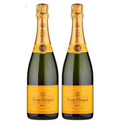 Veuve Clicquot Brut Yellow Label Champagne Gift Set (Pack of 2)