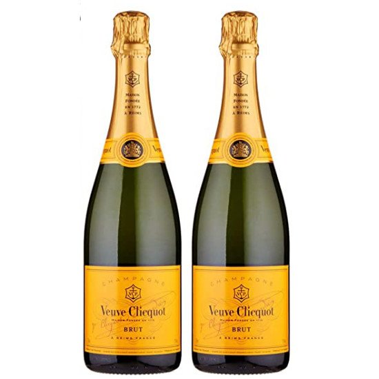 Veuve Clicquot Brut Yellow Label Champagne Pack of 2