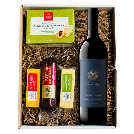 Stags' Leap Cabernet Sauvignon Wine and Cheese Gift Basket