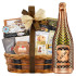 Bon Appetit Gourmet Gift Basket With Beau Joie Champagne