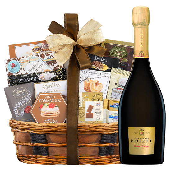 Boizel Grand Brut Champagne And Bon Appetit Gourmet Gift Basket Boizel Grand Brut Champagne And Bon Appetit Gourmet Gift Basket