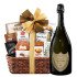 Bon Appetit Gourmet Gift Basket With Dom Perignon Champagne