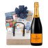Veuve Clicquot Brut Champagne with The Gourmet Delight Gift Basket