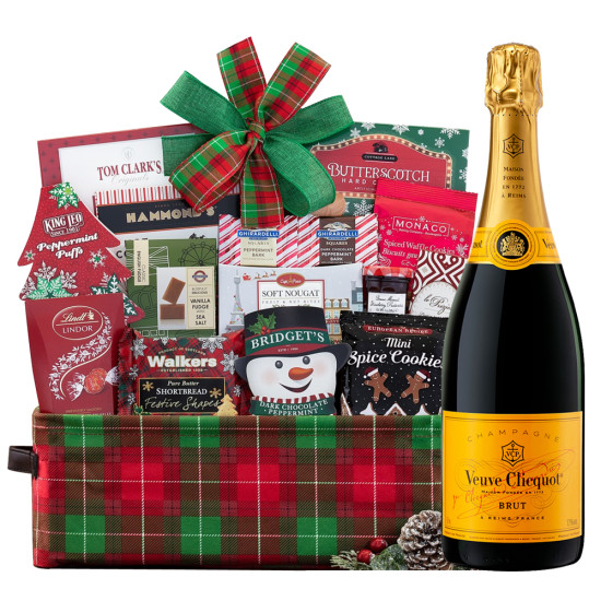 Congratulation Gift Basket With Veuve Clicquot