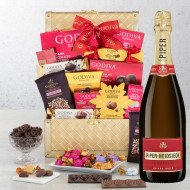 Piper Heidsieck Brut Champagne And Golden Gift Basket