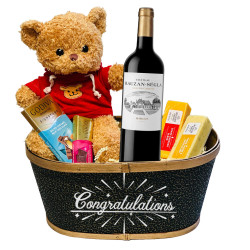 Château Rauzan-Ségla Margaux Congratulations Wine Gift Basket