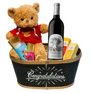 Silver Oak Cabernet Congratulations Gift Basket