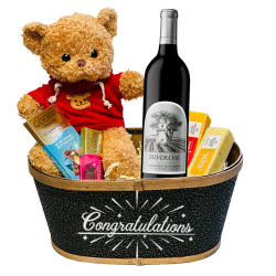 Silver Oak Cabernet Congratulations Gift Basket