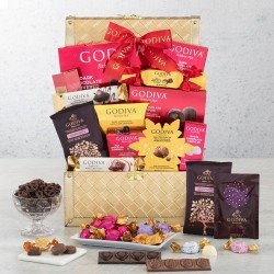 Golden Godiva Chocolate Gift Basket