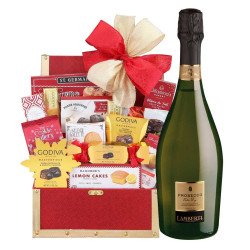 Lamberti Prosecco and Golden Gift Basket	