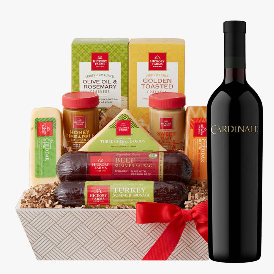 Cardinale Napa Valley Cabernet Sauvignon & Cheese Gift Basket