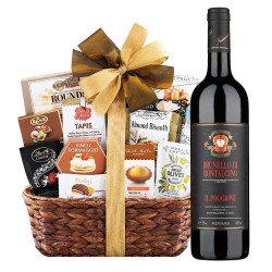 IL Poggione Brunello Di Montalcino Wine With Bon Appétit Gourmet Gift Basket