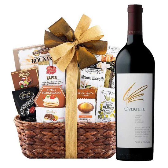 Overture Napa Valley Wine And Bon Appetit Gourmet Gift Basket