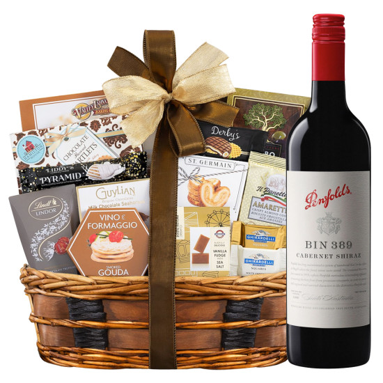 Penfolds Bin 389 Cabernet - Shiraz Wine With Bon Appetit Gourmet Gift Basket Penfolds Bin 389 Cabernet - Shiraz Wine With Bon Appetit Gourmet Gift Basket